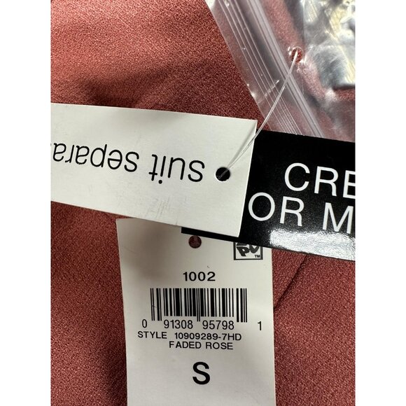 Bar III Blazer Women Size S Pink Faded Rose One Button Suit Jacket Workwear $129 - Picture 7 of 8